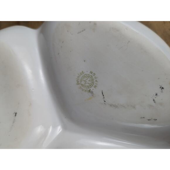 VTG Nippon Candy Dish Hand-Painted Floral Japan 1920-1950 Divided Gold Edge - Picture 11 of 12